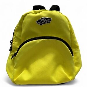 VANS bright yellow mini backpack. EUC, clean. Nice long adjustable straps